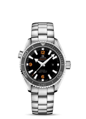 Omega Seamaster Planet Ocean 600M Co-Axial 37.5 Stainless Steel / Orange Numerals / Bracelet